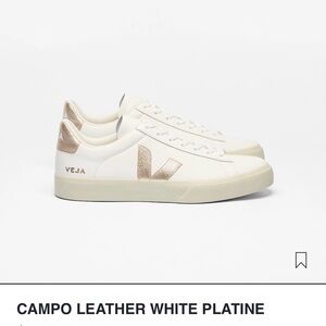 Veja Women's White and Tan Sneakers